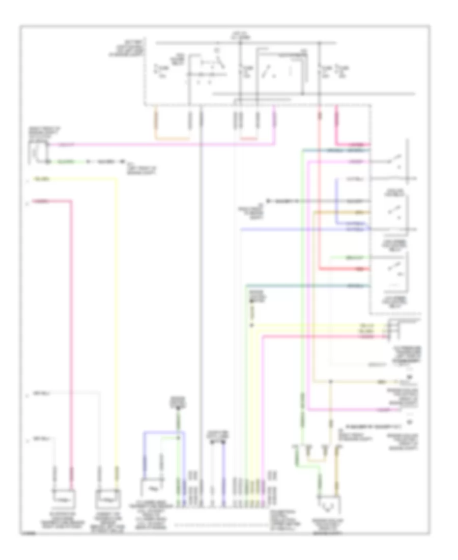 Air Conditioning Wiring Diagram, Except Hybrid (2 of 2) for Mazda Tribute Hybrid Touring 2010
