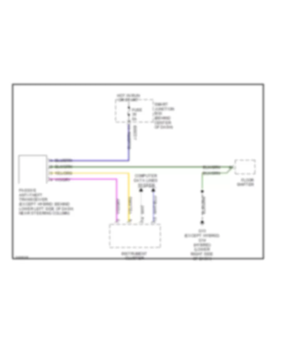 Immobilizer Wiring Diagram for Mazda Tribute Hybrid Touring 2010