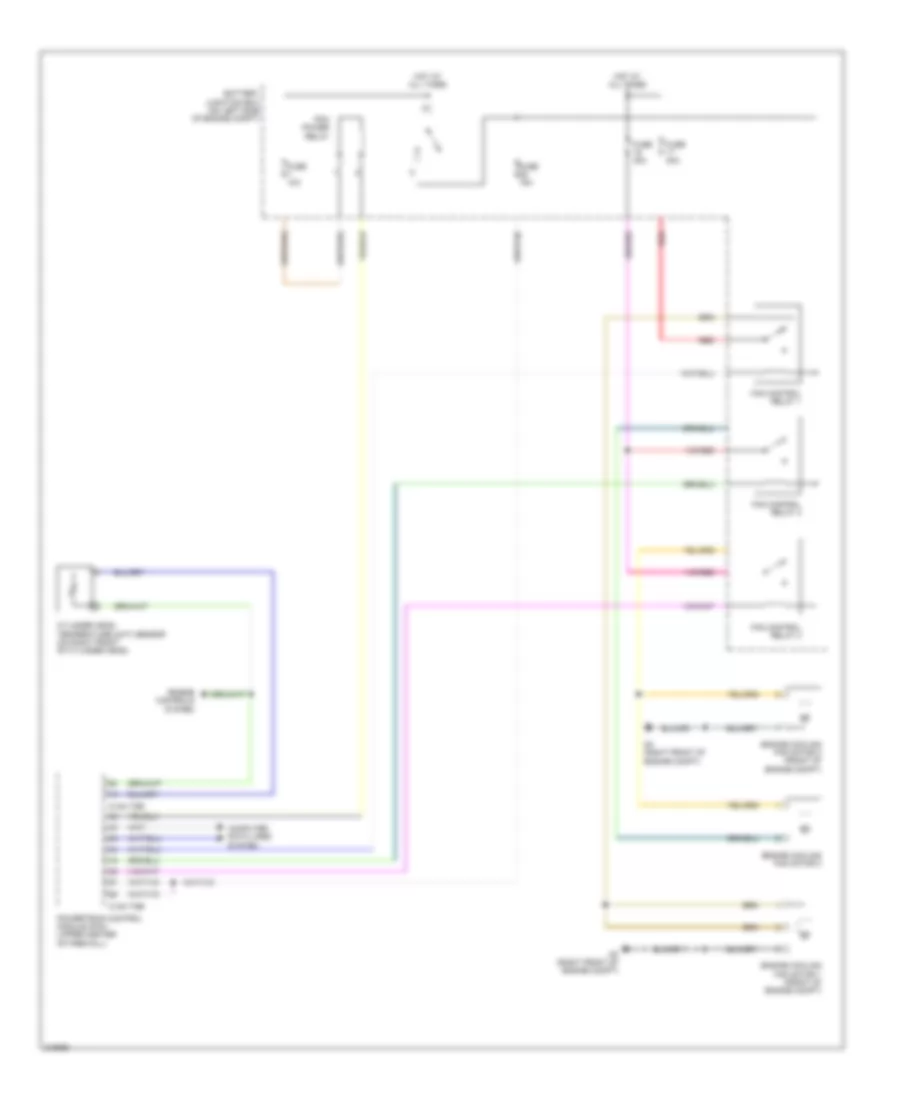 Cooling Fan Wiring Diagram, Hybrid for Mazda Tribute Hybrid Touring 2010