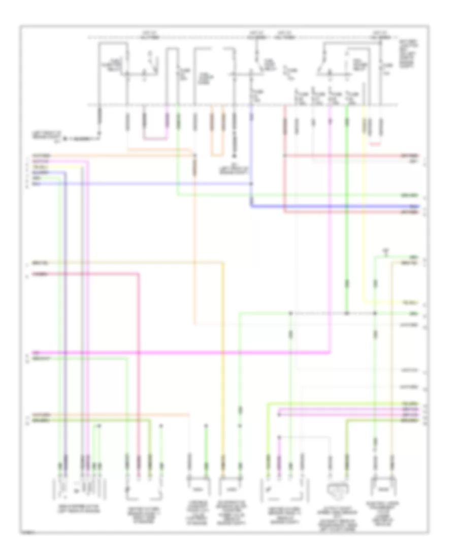 2.5L, Engine Performance Wiring Diagram, Except Hybrid (2 of 4) for Mazda Tribute Hybrid Touring 2010