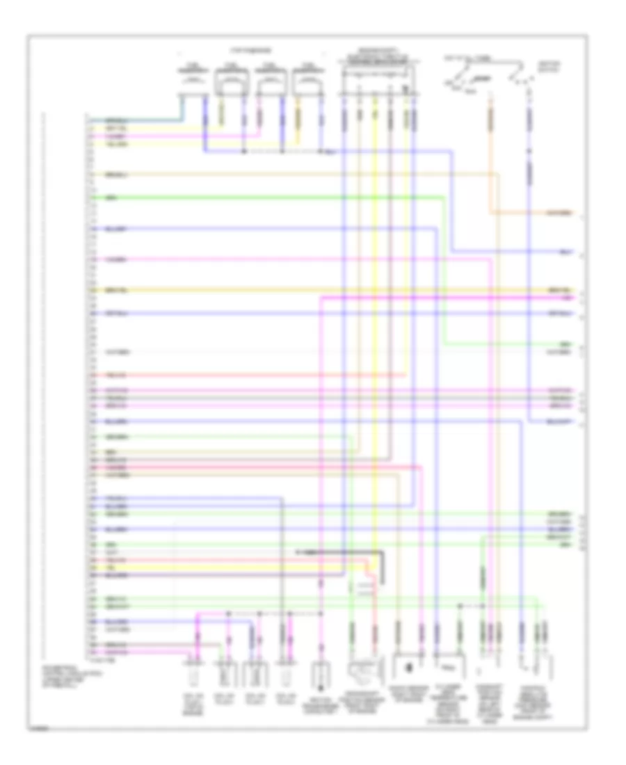 2.5L, Engine Performance Wiring Diagram, Hybrid (1 of 5) for Mazda Tribute Hybrid Touring 2010