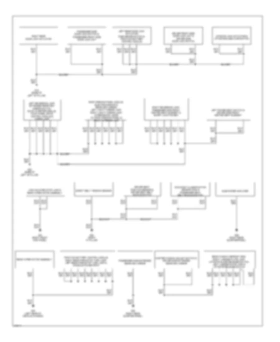 Ground Distribution Wiring Diagram, Hybrid (2 of 2) for Mazda Tribute Hybrid Touring 2010