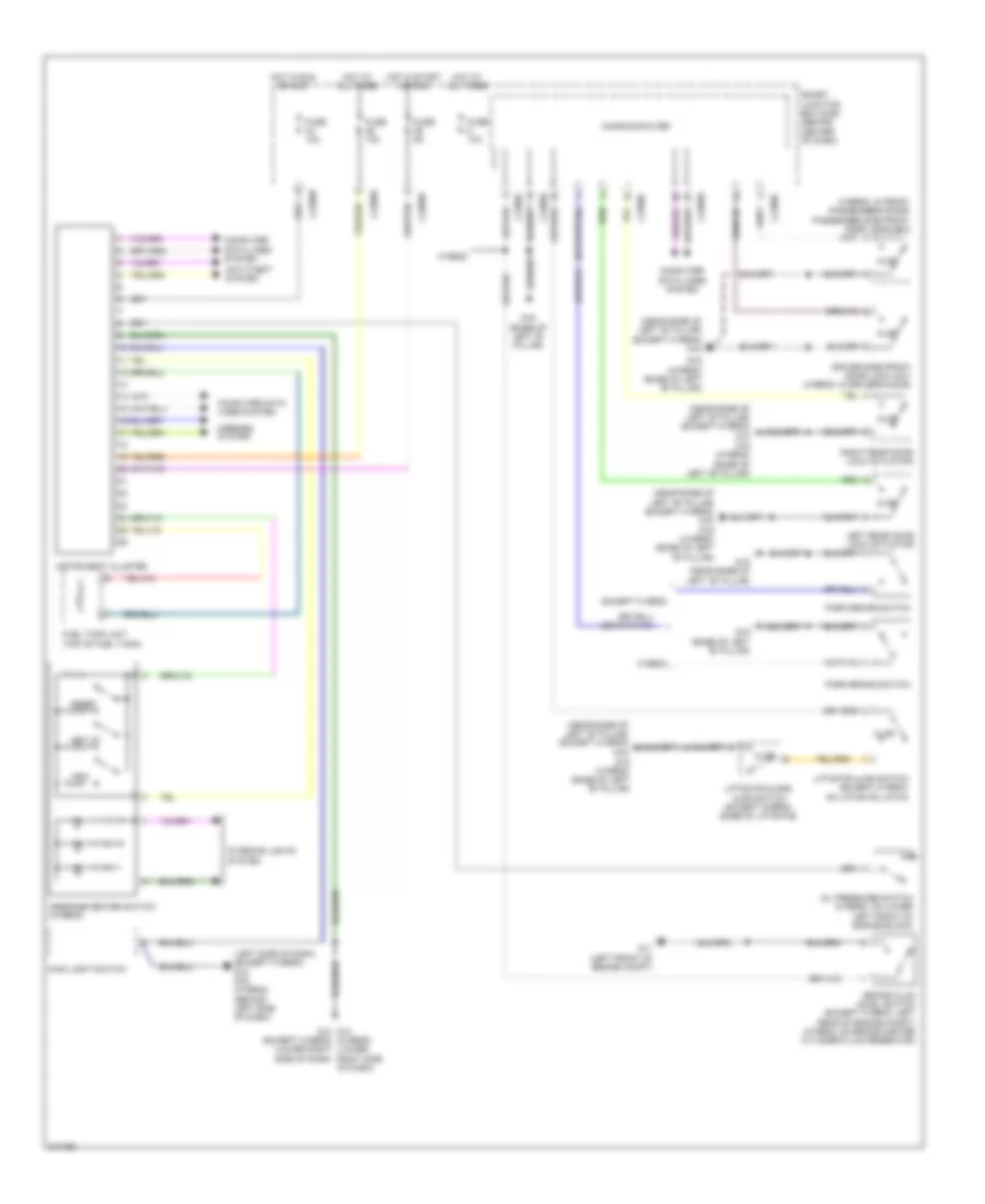 Instrument Cluster Wiring Diagram for Mazda Tribute Hybrid Touring 2010