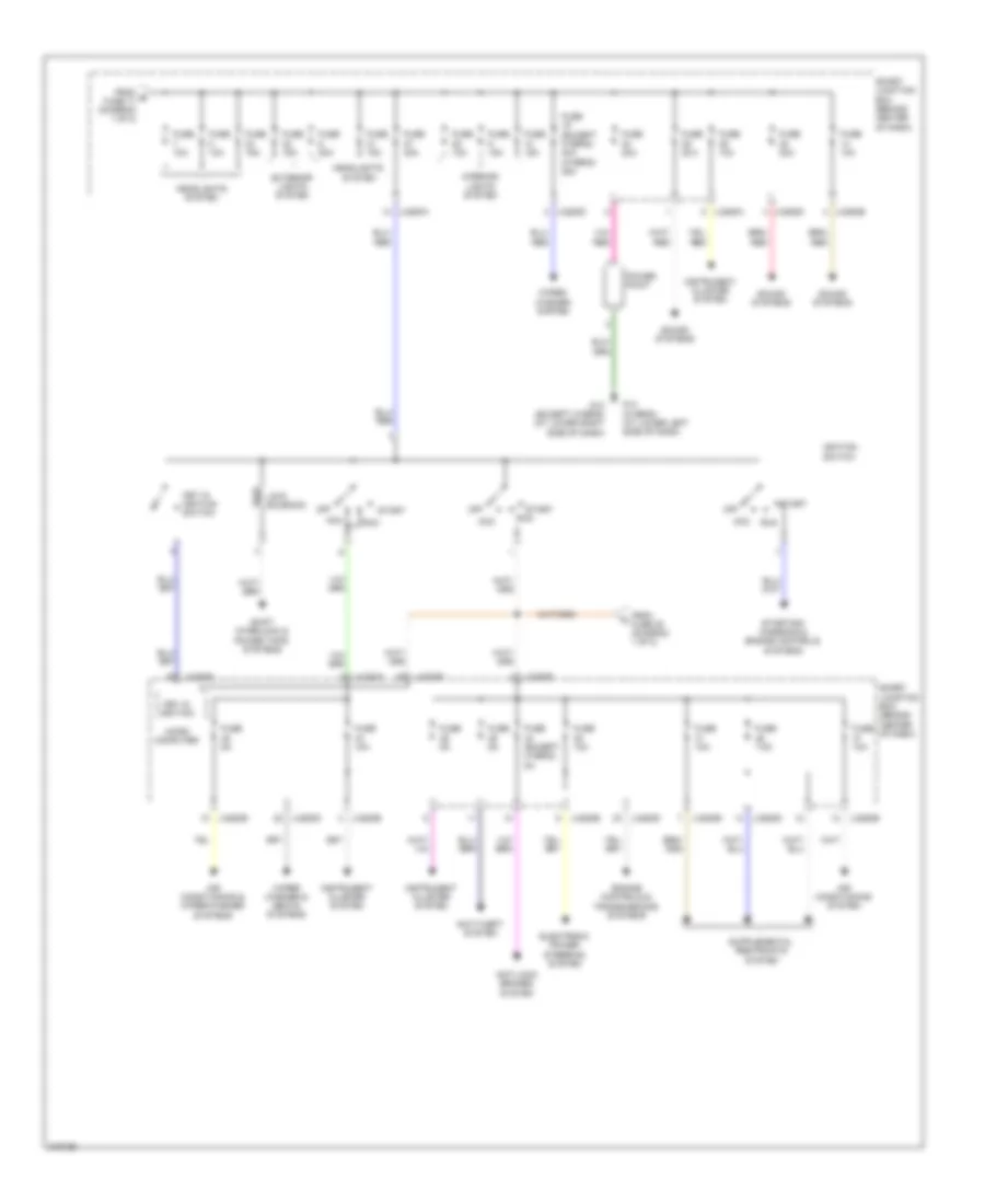 Power Distribution Wiring Diagram 2 of 2 for Mazda Tribute Hybrid Touring 2010