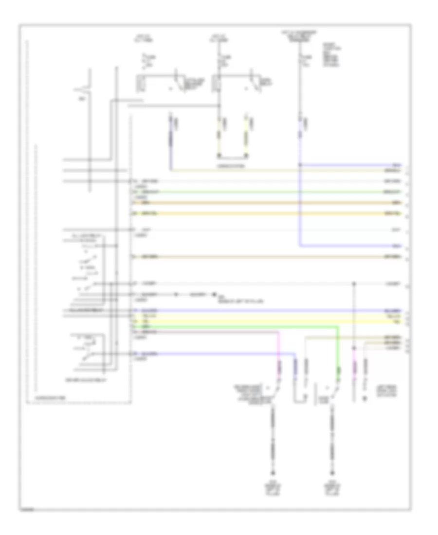Power Door Locks Wiring Diagram, Hybrid (1 of 2) for Mazda Tribute Hybrid Touring 2010
