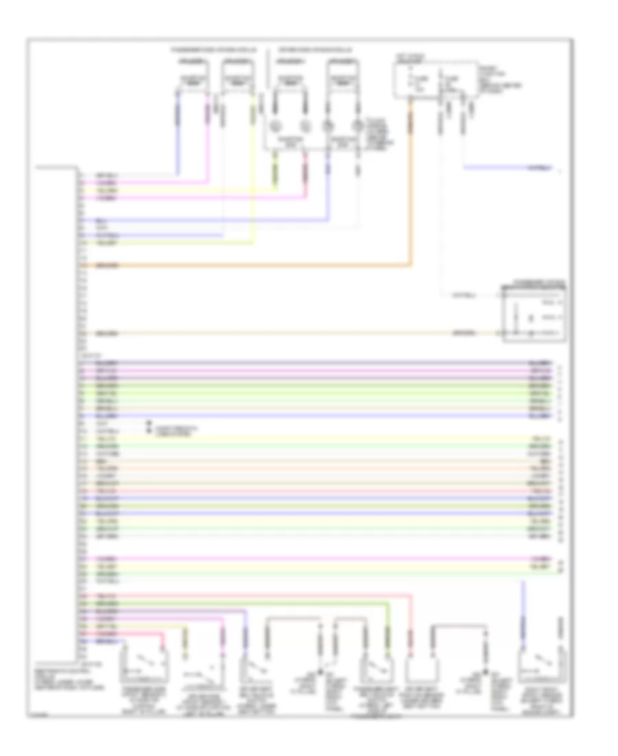 Supplemental Restraints Wiring Diagram 1 of 2 for Mazda Tribute Hybrid Touring 2010