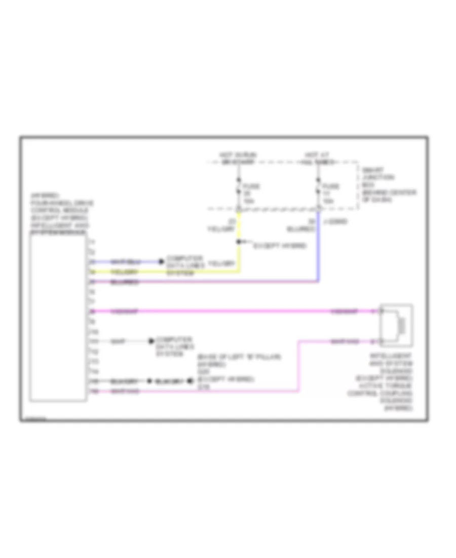 2.5L, 4WD Wiring Diagram, Hybrid for Mazda Tribute Hybrid Touring 2010