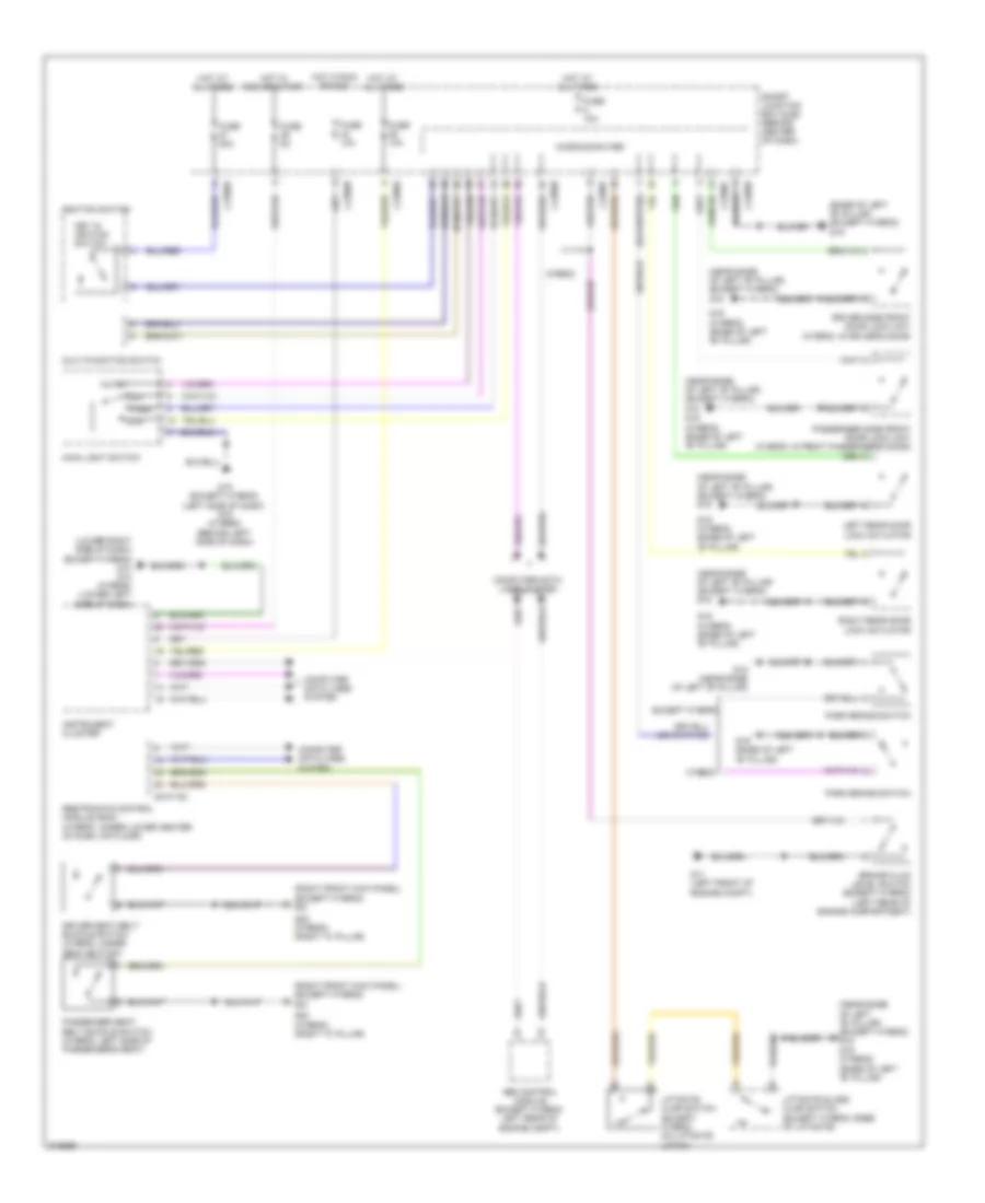 Warning Systems Wiring Diagram for Mazda Tribute Hybrid Touring 2010