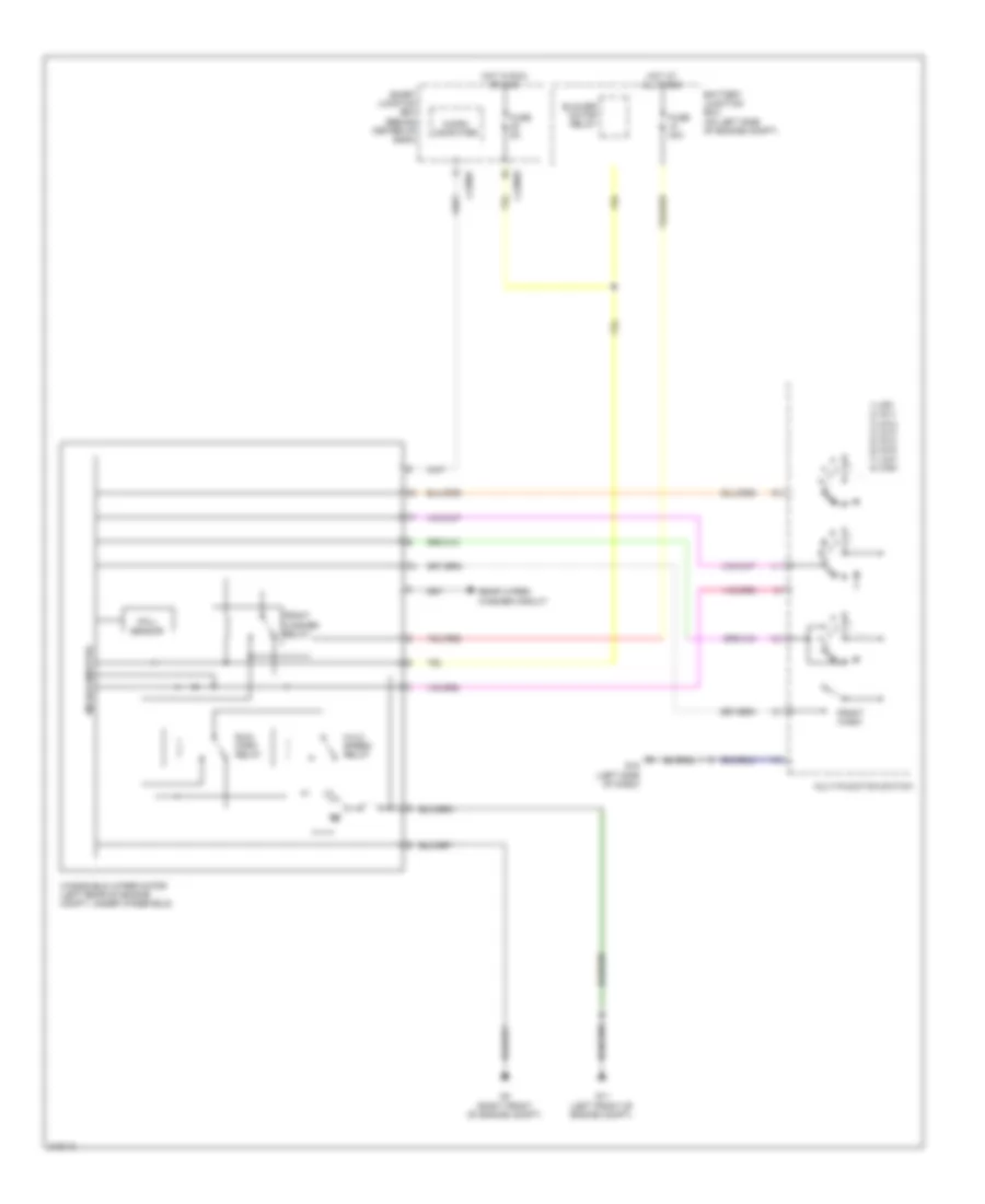 Front WiperWasher Wiring Diagram, Hybrid for Mazda Tribute Hybrid Touring 2010