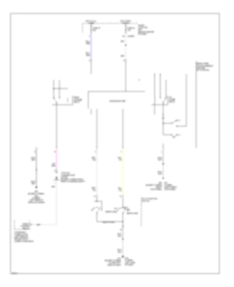 Rear Wiper Washer Wiring Diagram for Mazda Tribute Hybrid Touring 2010