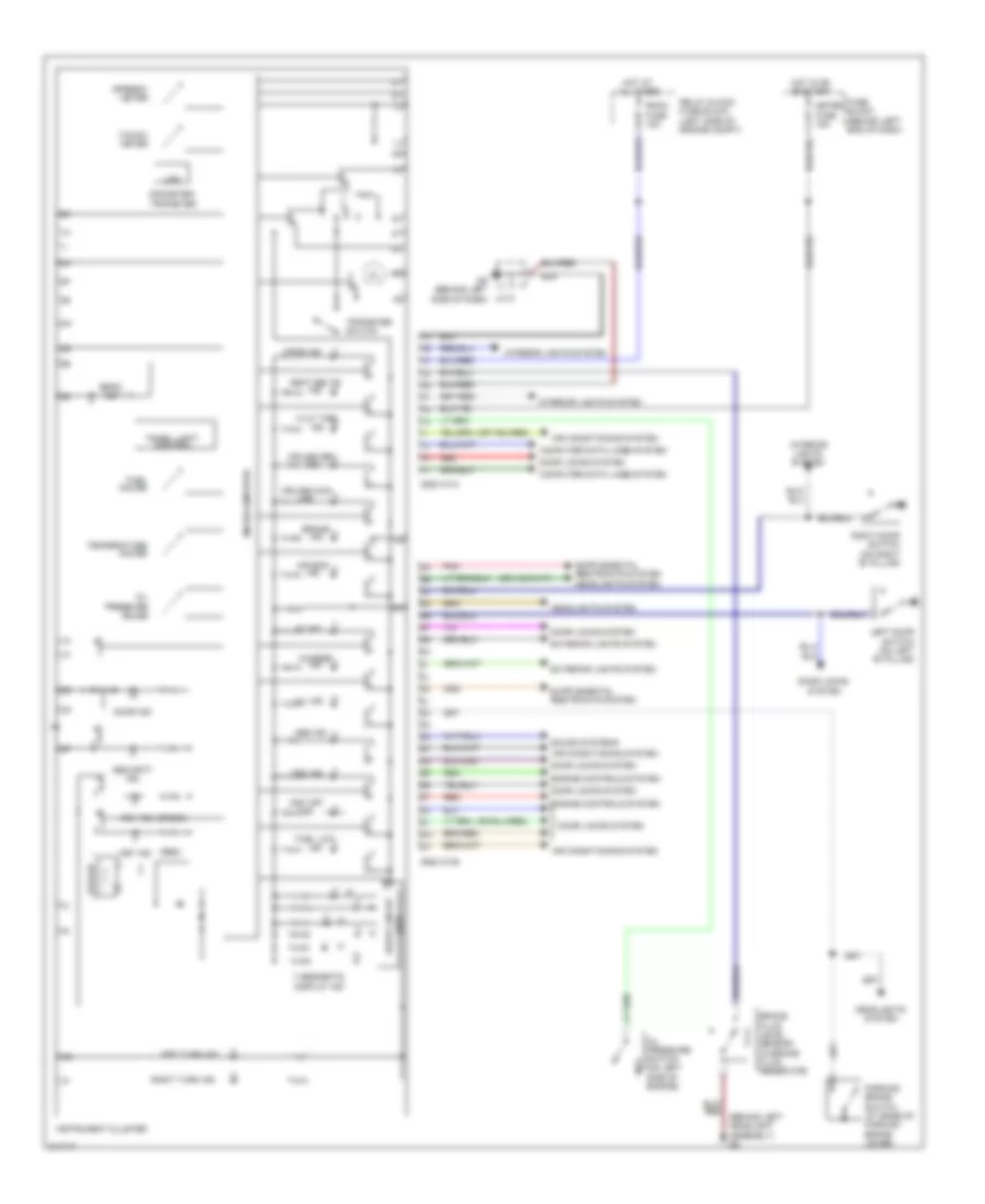 Instrument Cluster Wiring Diagram for Mazda MX 5 Miata SV 2009
