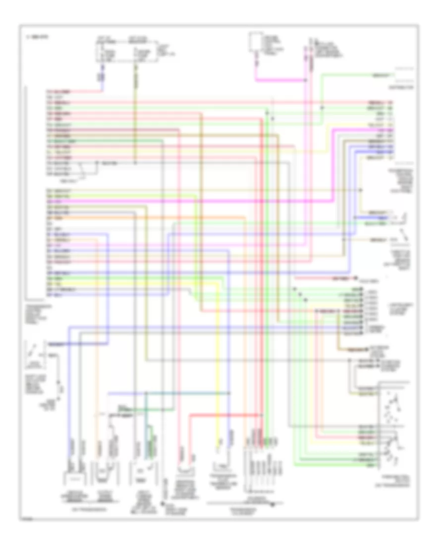 Transmission Wiring Diagram for Mazda 929 1995