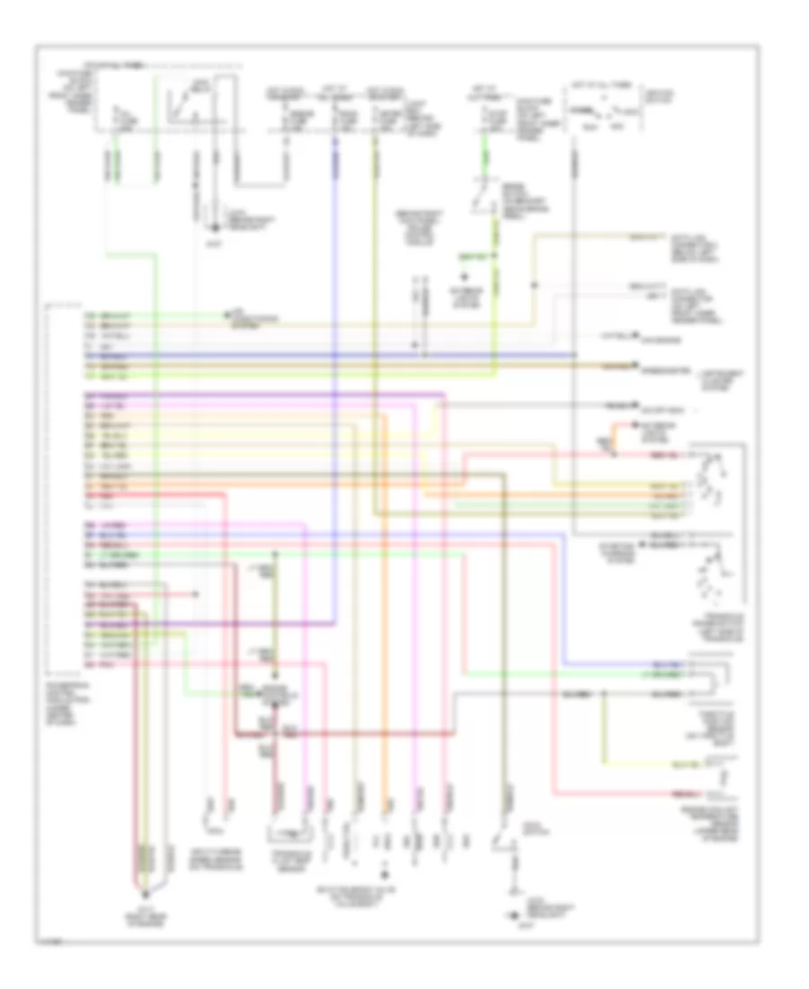 1 8L A T Wiring Diagram for Mazda Protege DX 1998