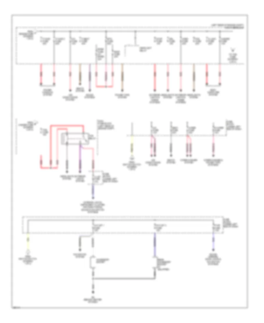 Power Distribution Wiring Diagram 2 of 2 for Mazda CX 7 Sport 2008