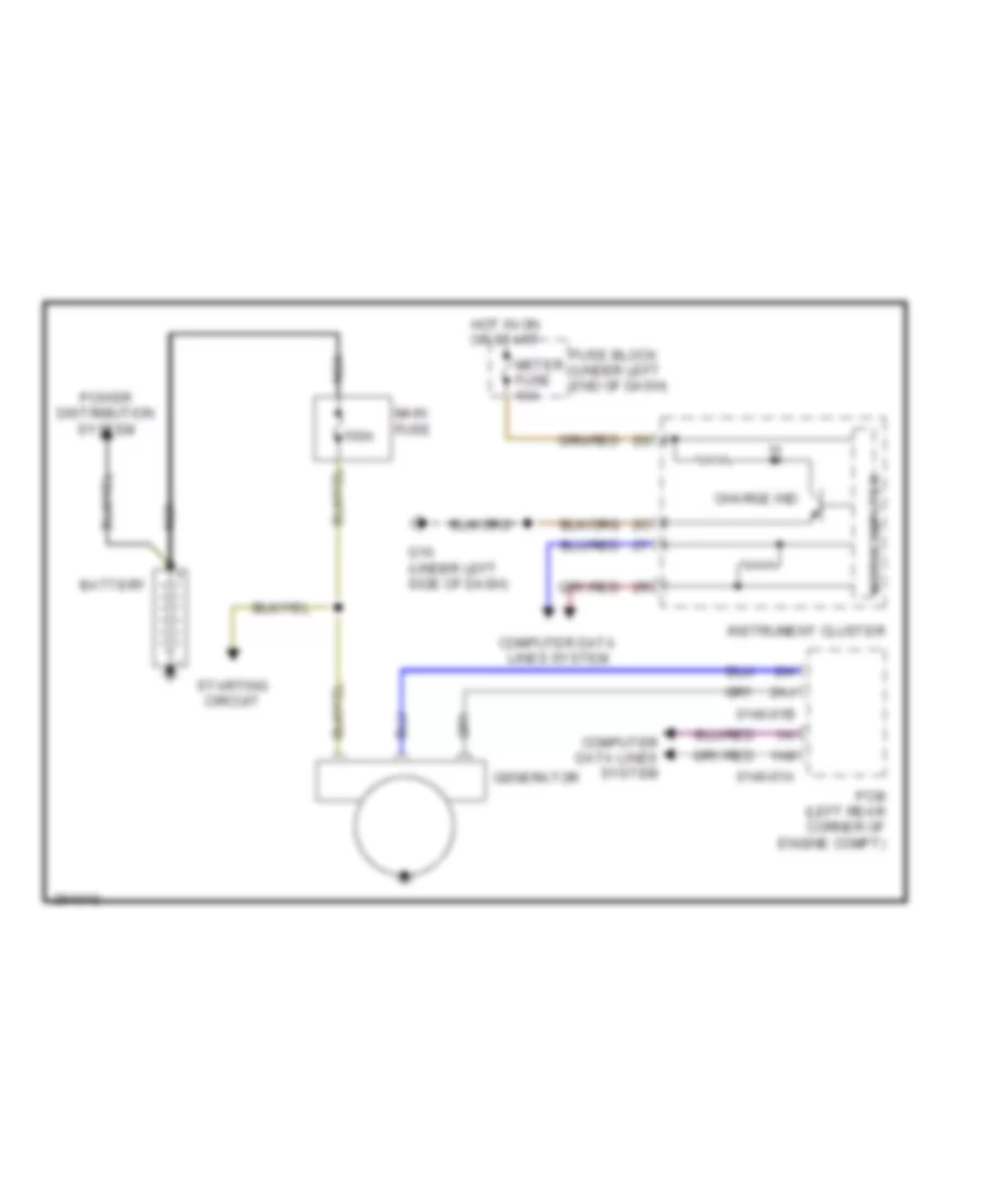 Charging Wiring Diagram for Mazda CX 7 Sport 2008