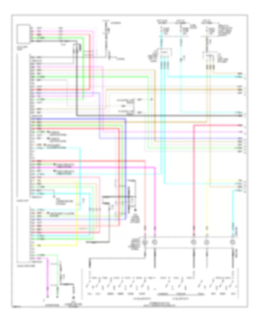 Navigation Wiring Diagram with Bose 1 of 2 for Mazda 3 i Touring 2011