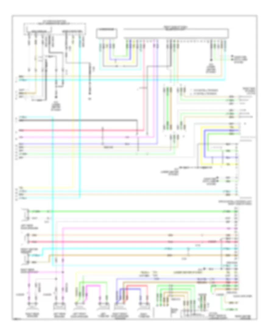 Navigation Wiring Diagram, with Bose (2 of 2) for Mazda 3 i Touring 2011