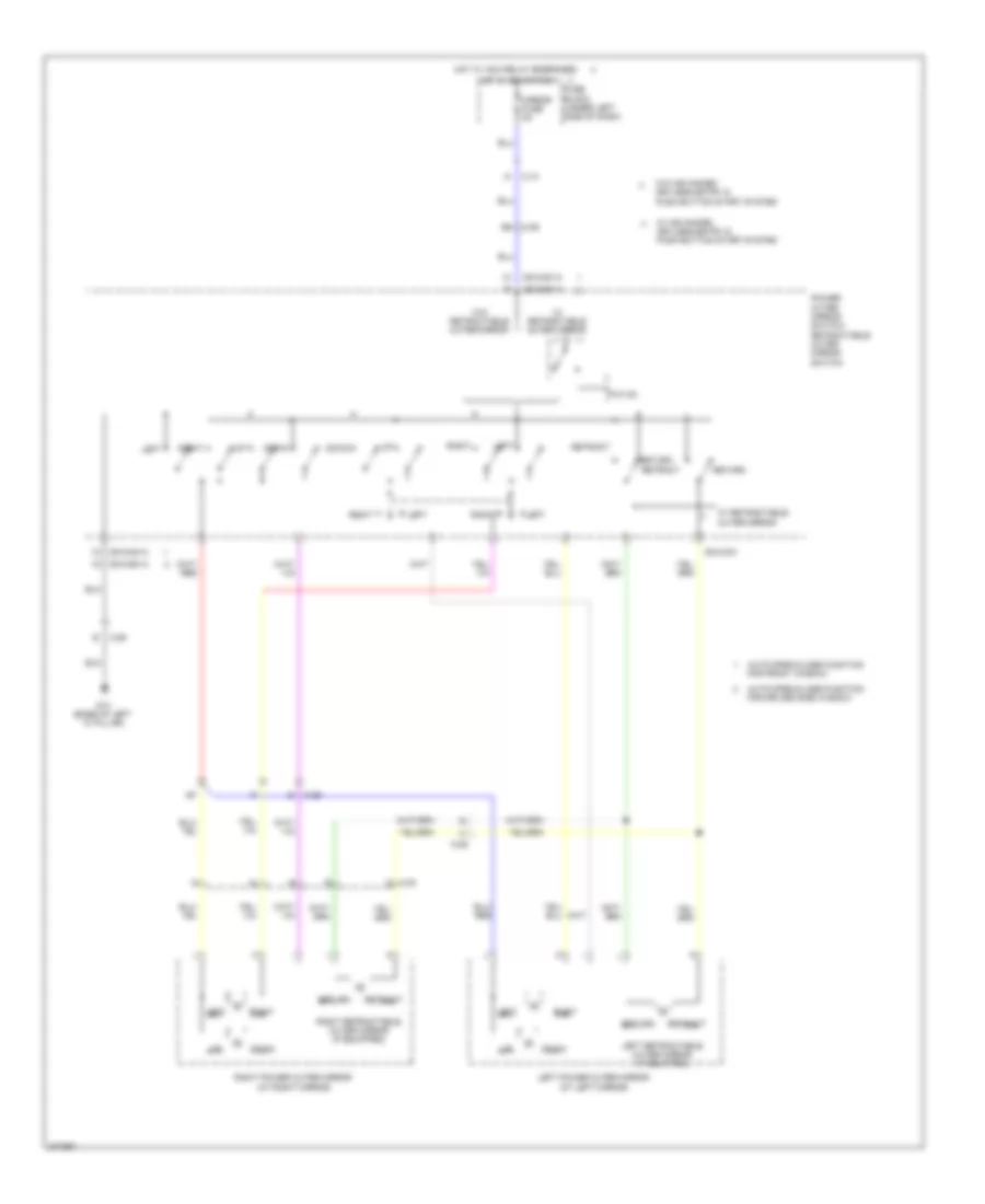 Power Mirror Wiring Diagram for Mazda 6 i Sport 2012