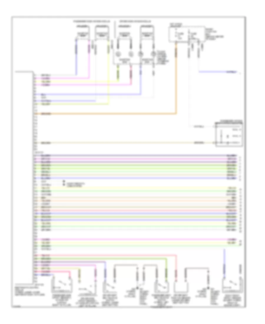 Supplemental Restraints Wiring Diagram 1 of 2 for Mazda Tribute i Grand Touring 2010