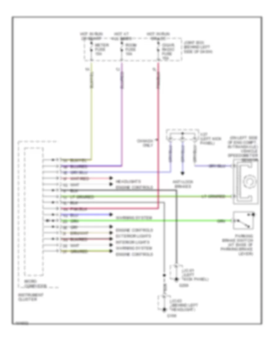Body Computer Wiring Diagrams for Mazda Protege ES 1998