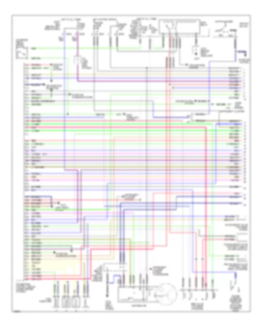 1 8L Engine Performance Wiring Diagrams 1 of 2 for Mazda Protege ES 1998