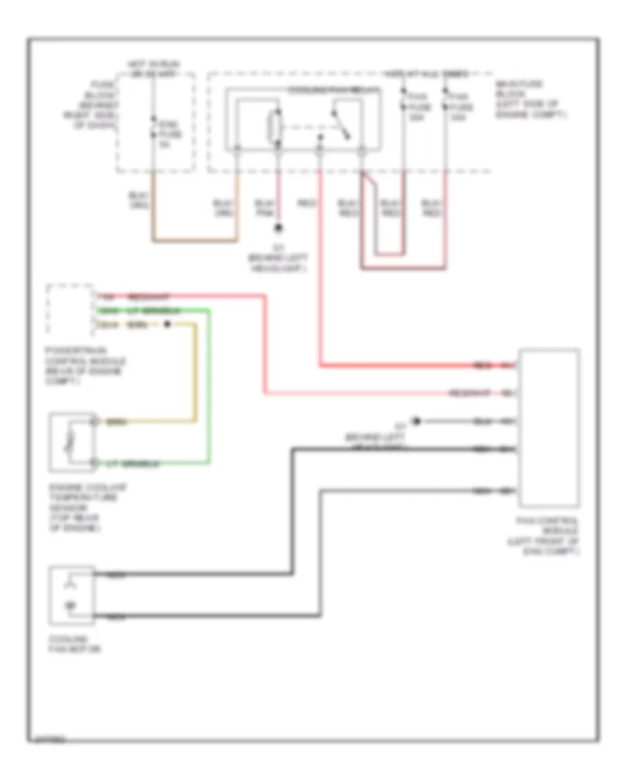 Cooling Fan Wiring Diagram for Mazda 5 Sport 2006