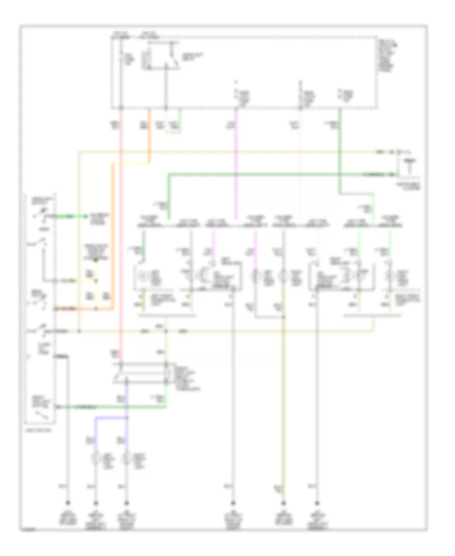 Headlamp Control Wiring Diagram, without DRL for Mazda RX-8 Grand Touring 2007