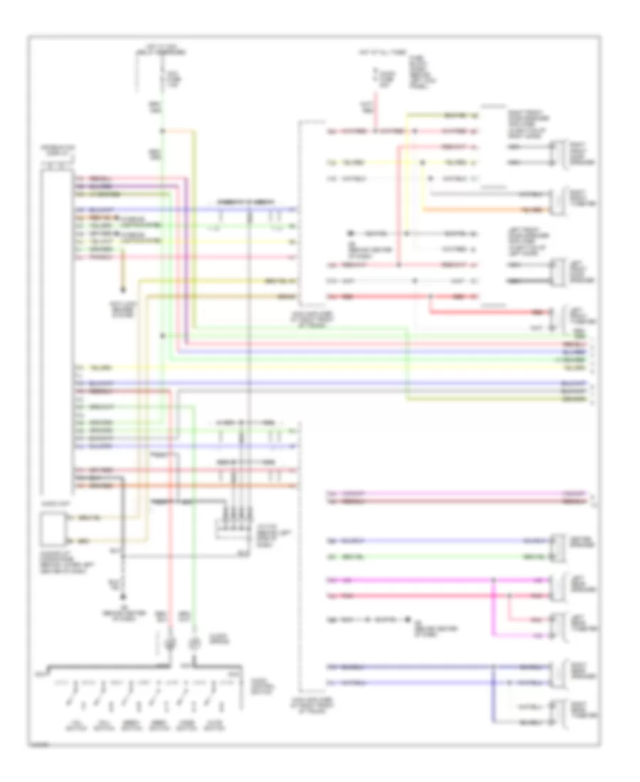 Radio Wiring Diagram with Bose with Navigation 1 of 2 for Mazda RX 8 Grand Touring 2007
