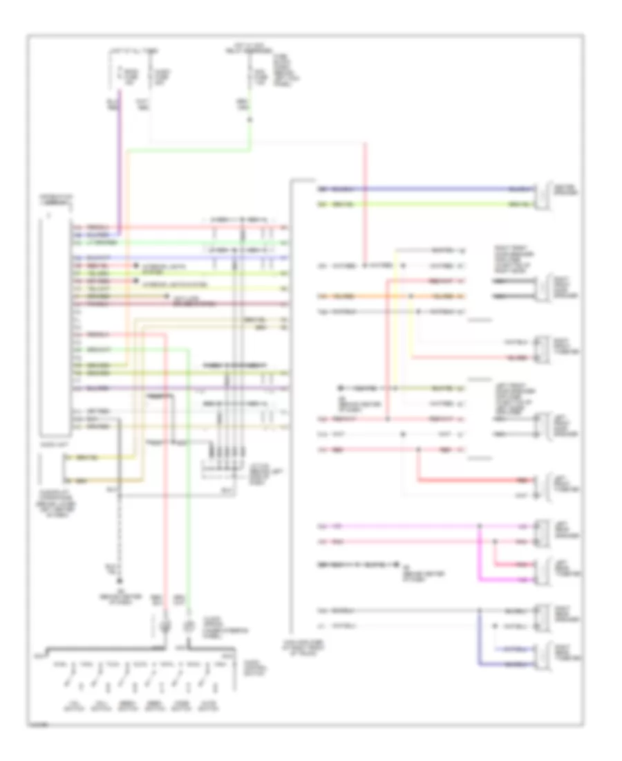 Radio Wiring Diagram, with Bose for Mazda RX-8 Grand Touring 2007