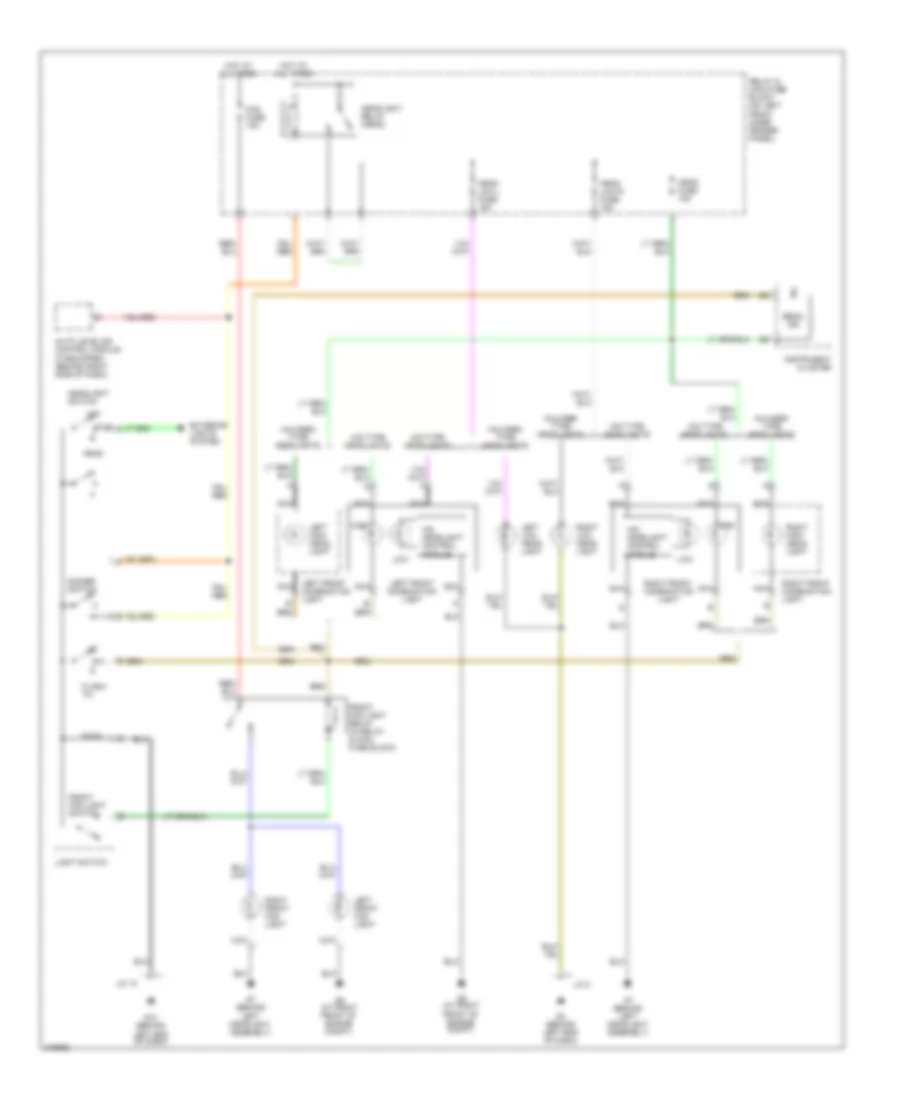 Headlamp Control Wiring Diagram, without DRL for Mazda RX-8 Grand Touring 2009