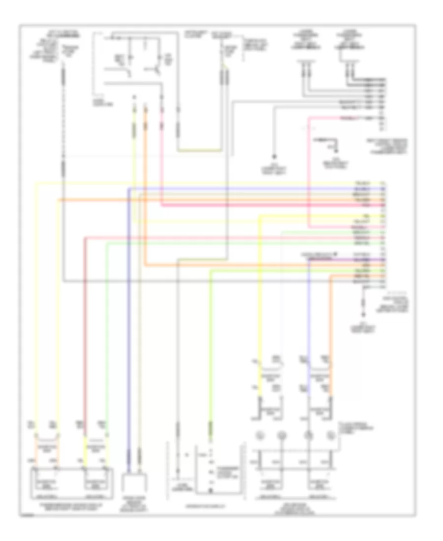 Supplemental Restraints Wiring Diagram 2 of 2 for Mazda RX 8 Grand Touring 2009