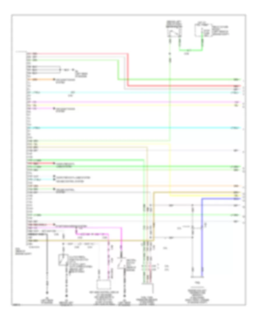 2.5L, Engine Performance Wiring Diagram (1 of 4) for Mazda 3 Mazdaspeed 2011
