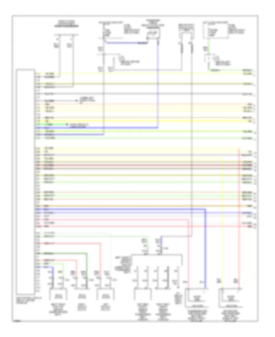 Supplemental Restraints Wiring Diagram 1 of 2 for Mazda 5 Touring 2006