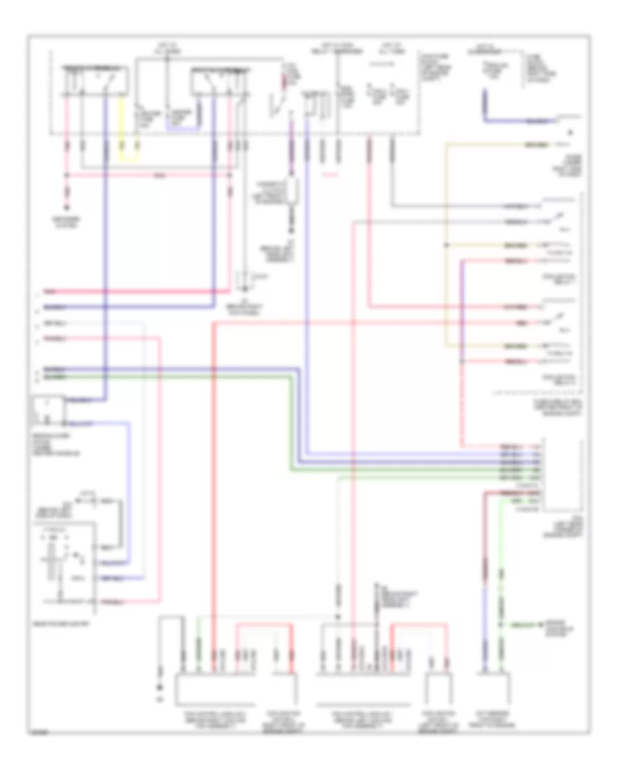 Automatic AC Wiring Diagram, Dual Fans (3 of 3) for Mazda CX-9 Grand Touring 2008