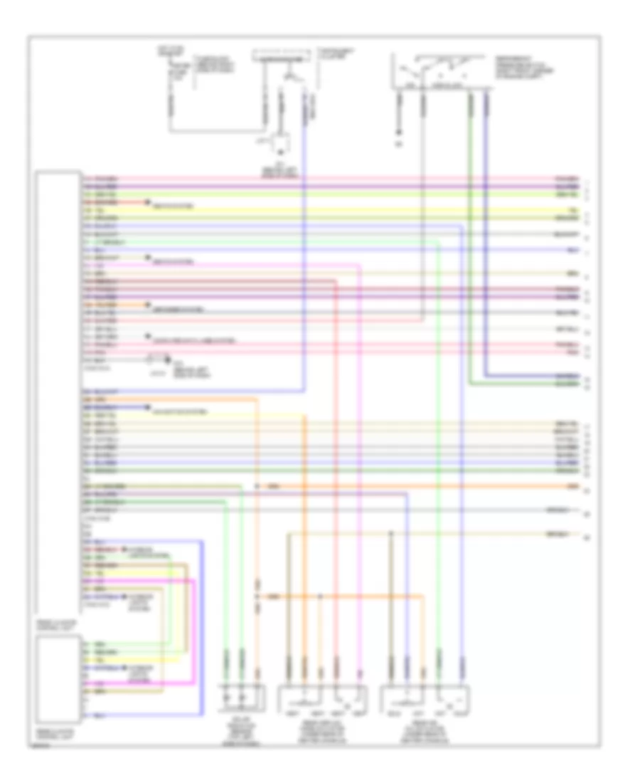 Automatic AC Wiring Diagram, Single Fan (1 of 3) for Mazda CX-9 Grand Touring 2008