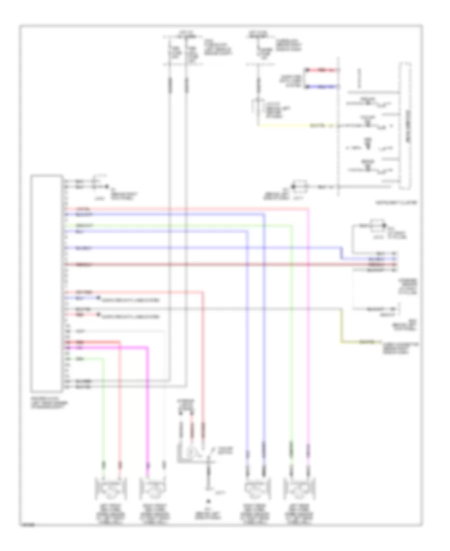 Anti lock Brakes Wiring Diagram for Mazda CX 9 Grand Touring 2008