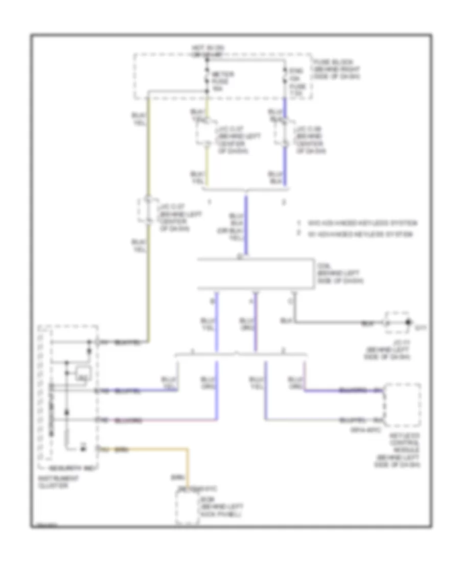 Immobilizer Wiring Diagram for Mazda CX-9 Grand Touring 2008