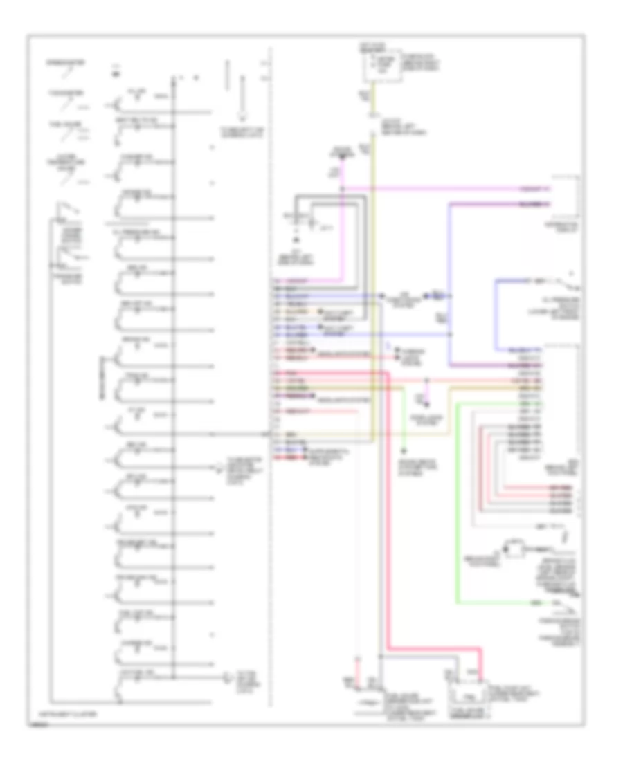 Instrument Cluster Wiring Diagram 1 of 2 for Mazda CX 9 Grand Touring 2008