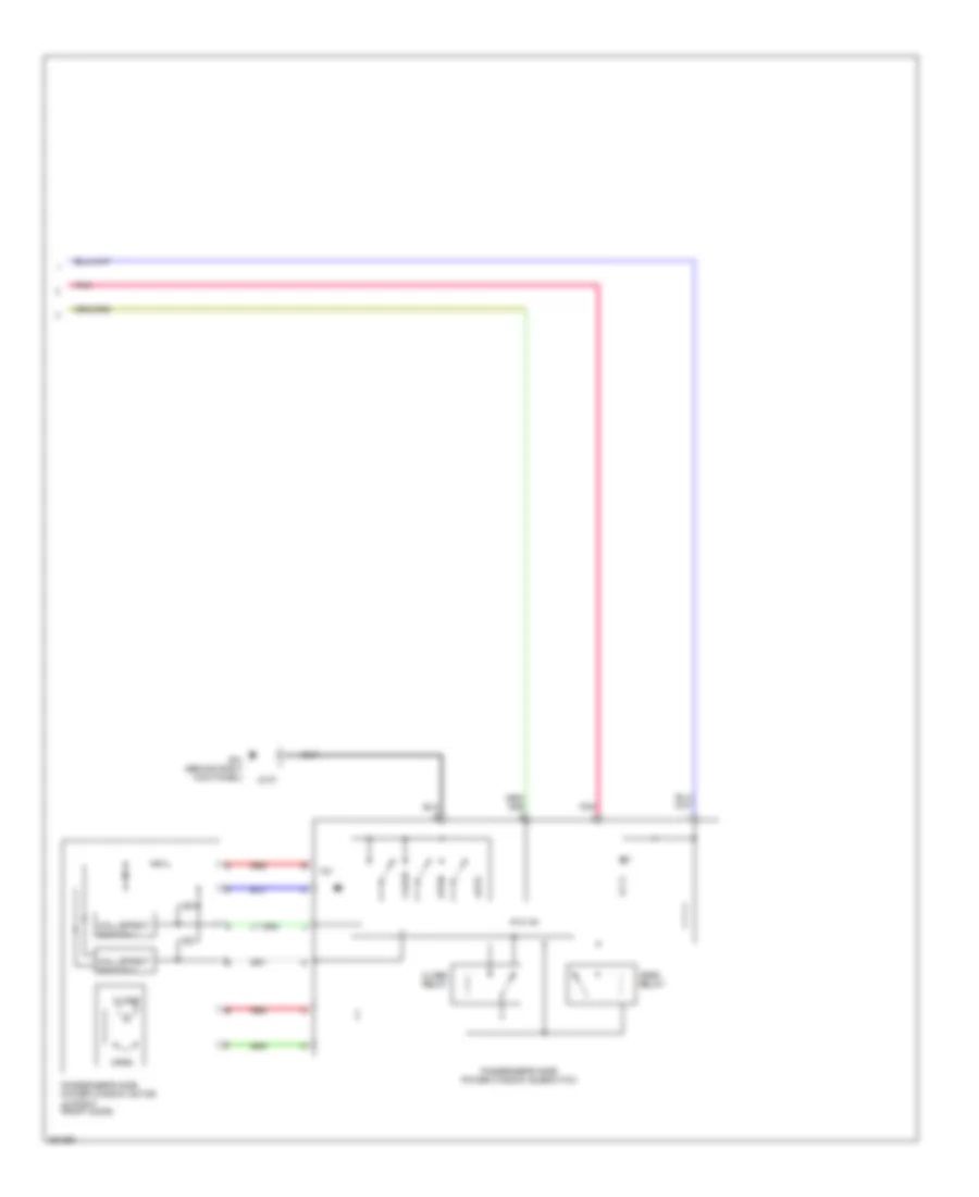 Power Windows Wiring Diagram 2 of 2 for Mazda CX 9 Grand Touring 2008