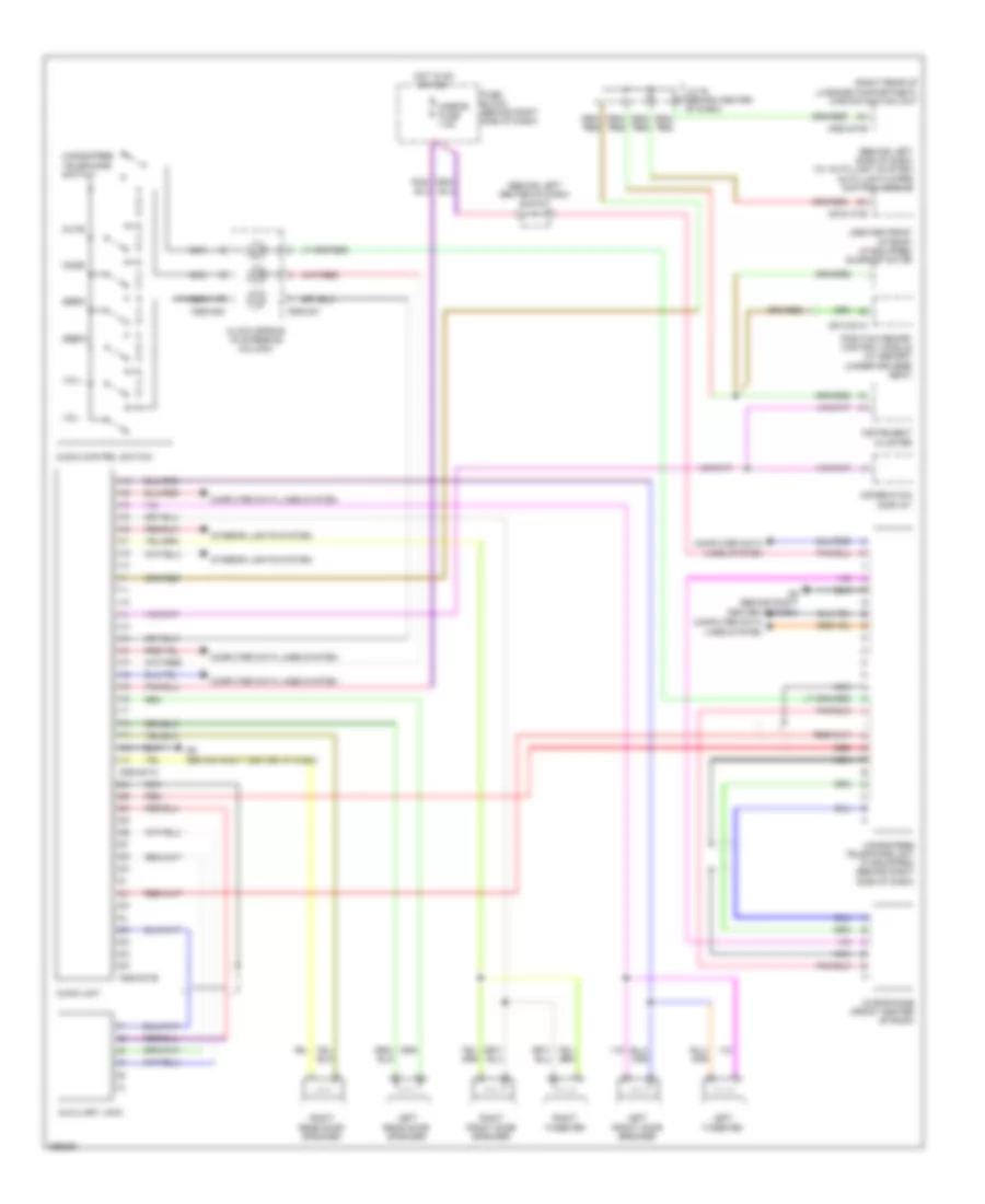 Radio Wiring Diagram with Base Radio for Mazda CX 9 Grand Touring 2008