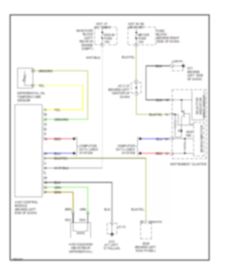 4WD Wiring Diagram for Mazda CX 9 Grand Touring 2008