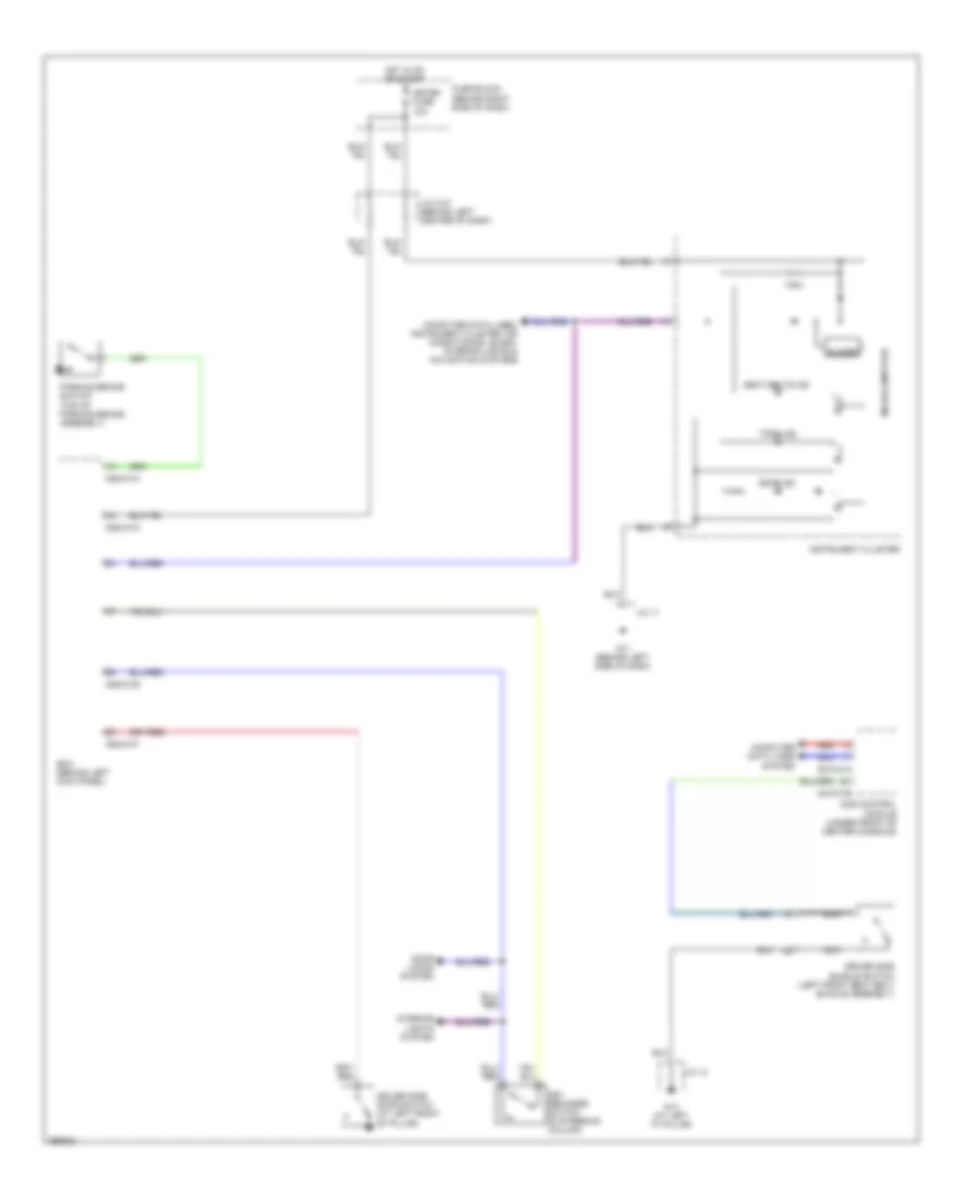 Warning Systems Wiring Diagram for Mazda CX 9 Grand Touring 2008