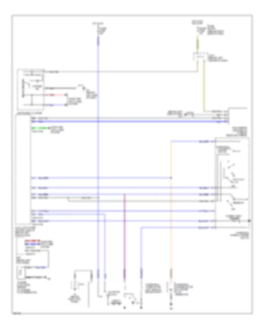 Front Wiper Washer Wiring Diagram with Automatic Wiper for Mazda CX 9 Grand Touring 2008