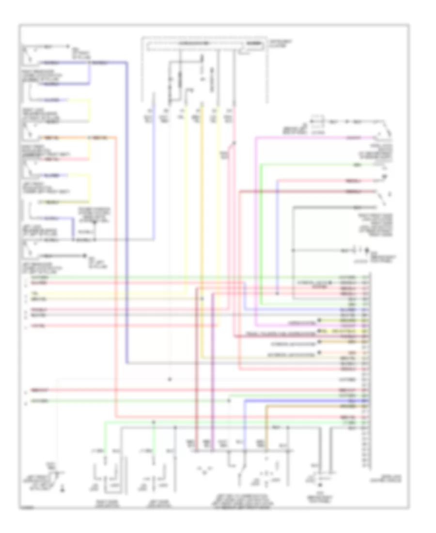 Power Door Locks Wiring Diagram with Advanced Keyless Entry  Start System 2 of 2 for Mazda RX 8 Sport 2007