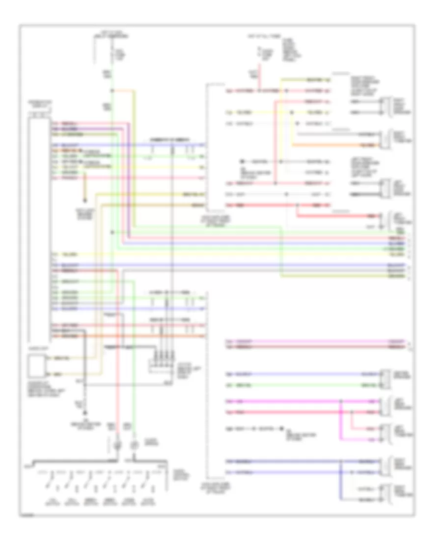 Radio Wiring Diagram with Bose with Navigation 1 of 2 for Mazda RX 8 Sport 2007