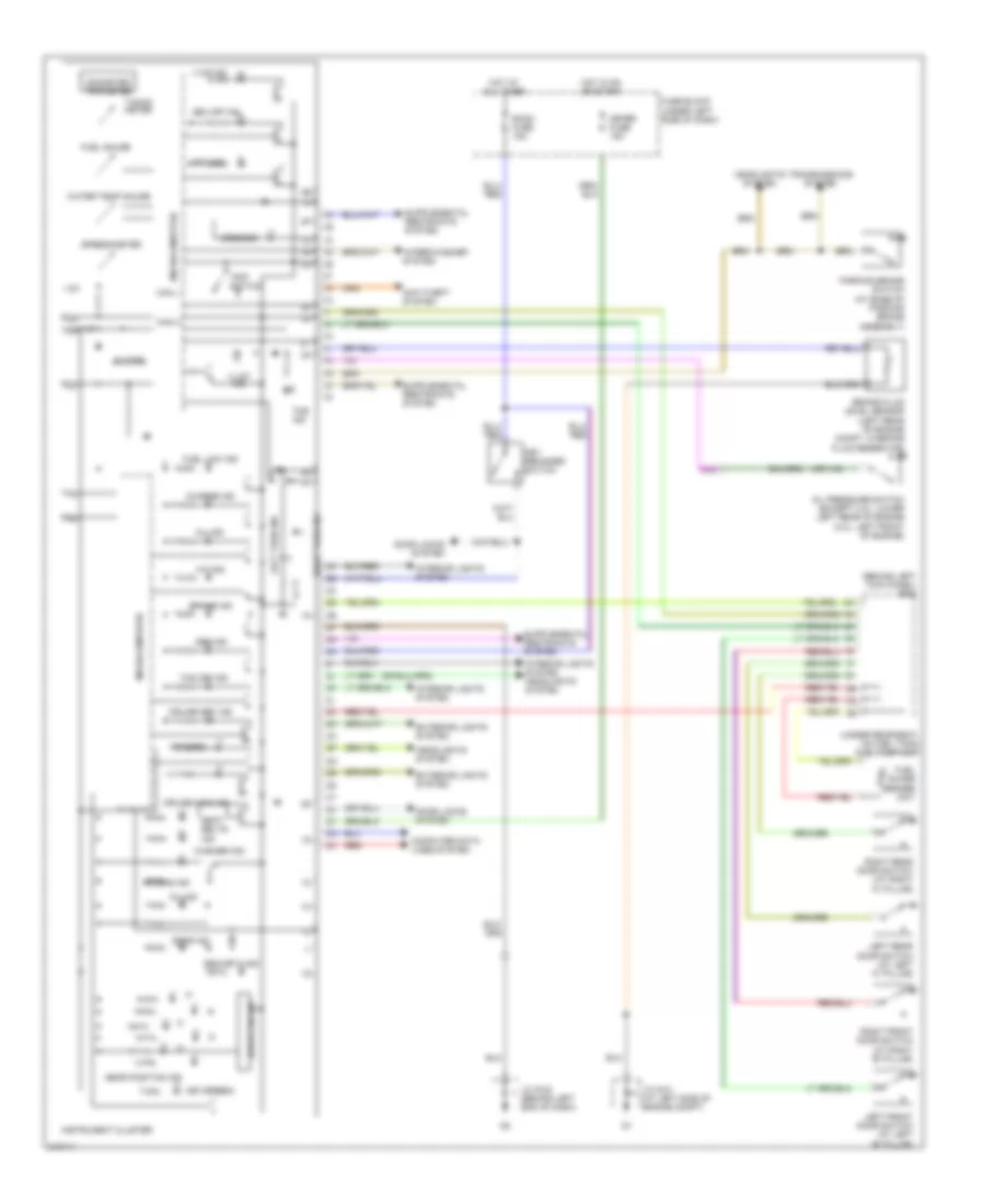 Instrument Cluster Wiring Diagram for Mazda 6 i 2006