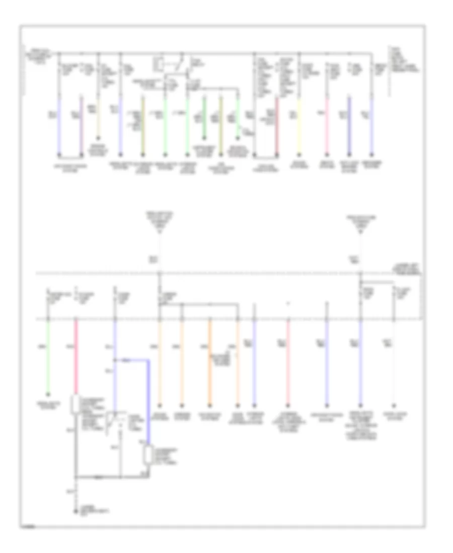 Power Distribution Wiring Diagram 2 of 2 for Mazda 6 i 2006