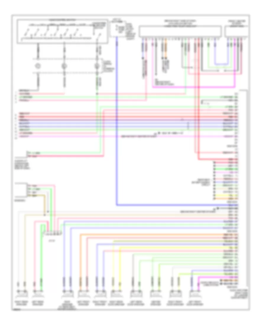 Radio Wiring Diagram, with Bose (2 of 2) for Mazda CX-9 Sport 2008