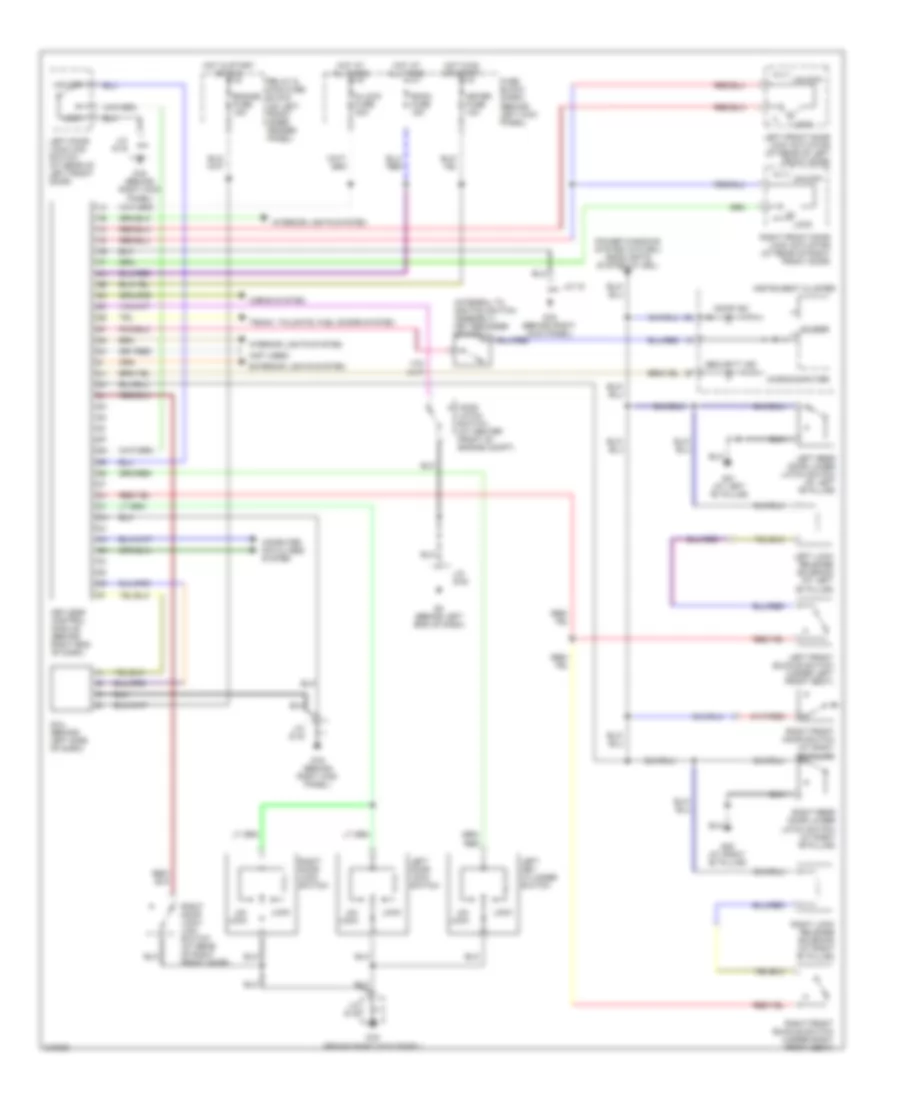 Power Door Locks Wiring Diagram without Advanced Keyless Entry  Start System for Mazda RX 8 Touring 2007