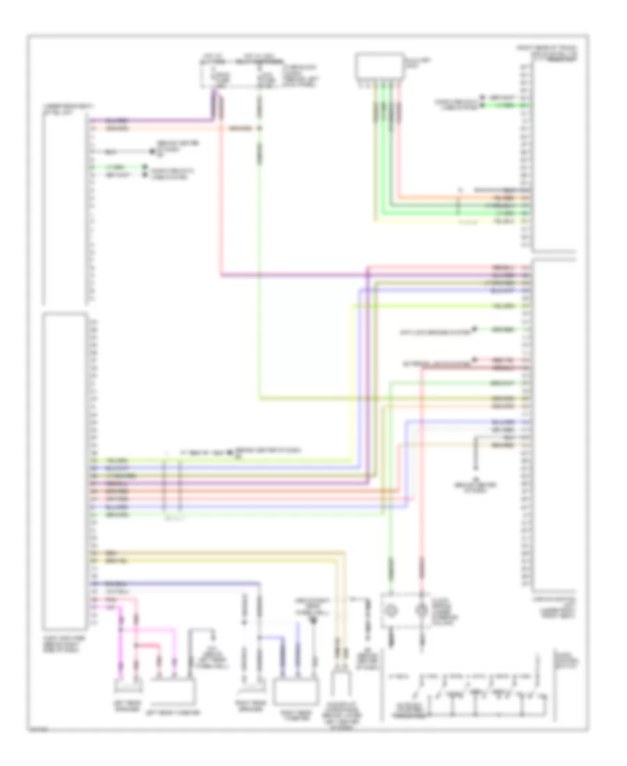 Navigation Wiring Diagram, without Bose for Mazda RX-8 Sport 2009